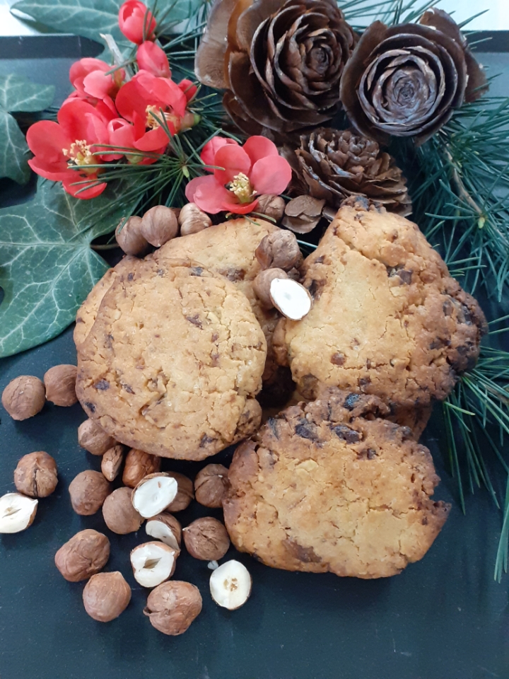 Cookies chocolat noisettes d’olt