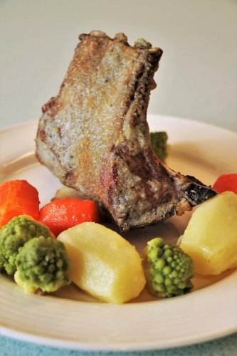 Carré d'agneau au Roquefort